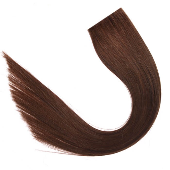 Luxury Double Drawn Clip In Hair Extensions 20-22 INCHES 100 GRAMS - BROWN & black